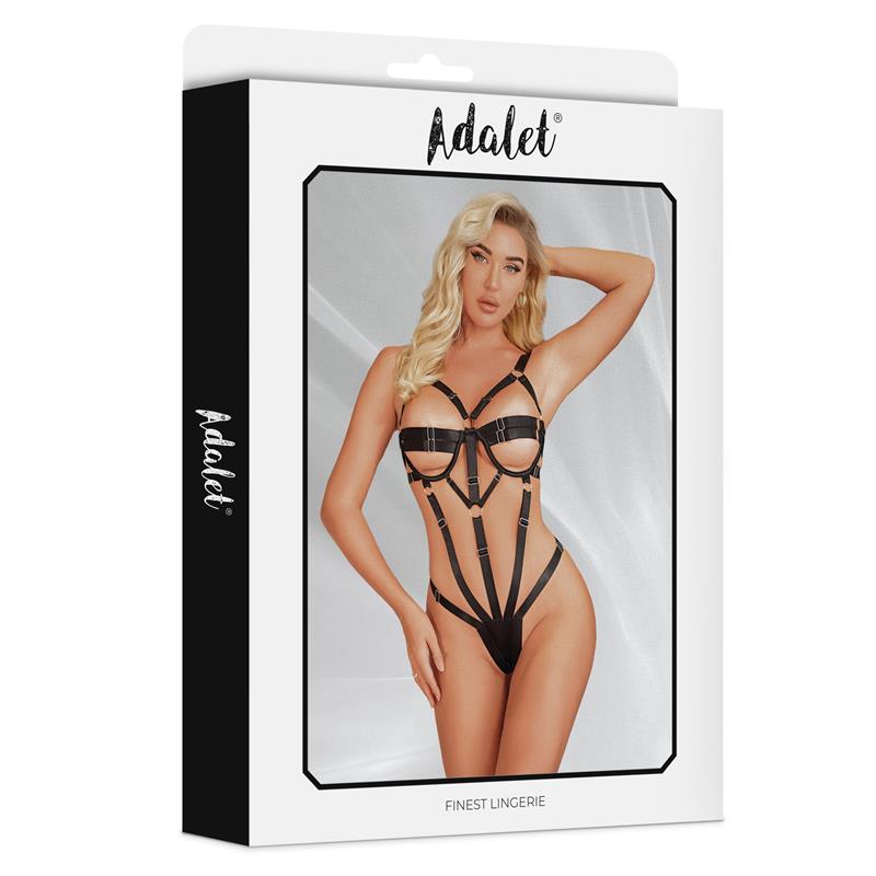 Bianca Teddy De Tiras Tipo Tanga Talla (Interno):S/M