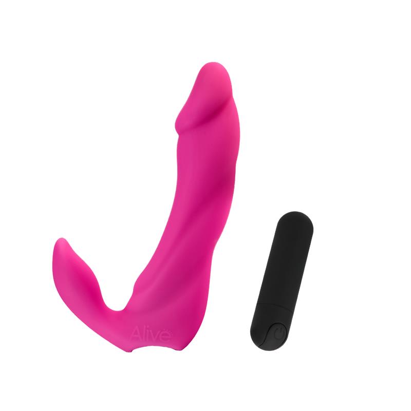 Alive - Bifun Pro Dildo Vibrador Rosa 14.9 Cm