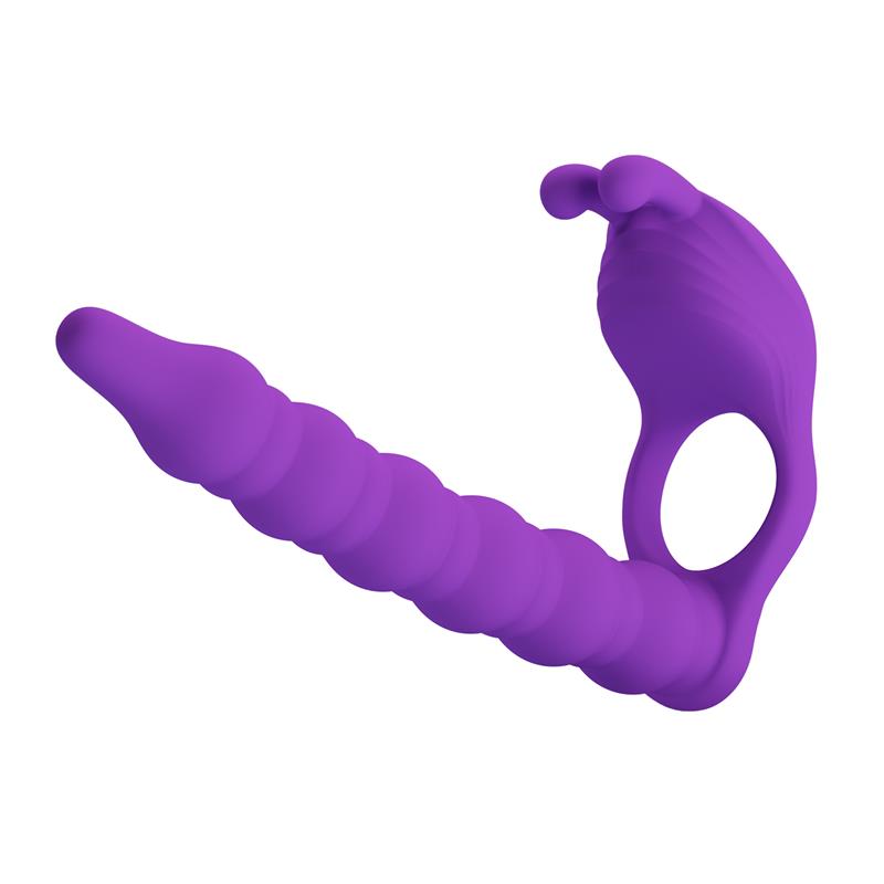 Pretty Love - Blackney Anillo Pene Con Plug Vibrador Lila