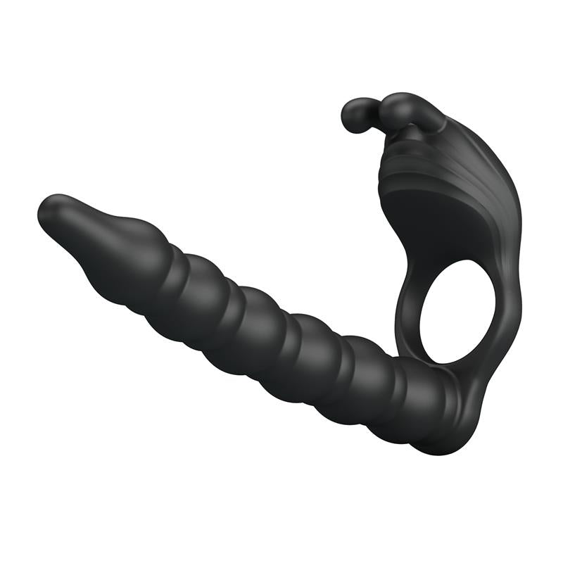 Pretty Love - Blackney Anillo Pene Con Plug Vibrador Negro
