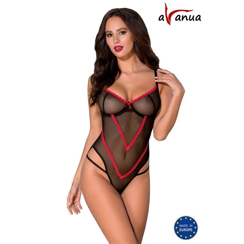 Body Duru  Negro Y Rojo Talla (Interno):Xxl/Xxxl