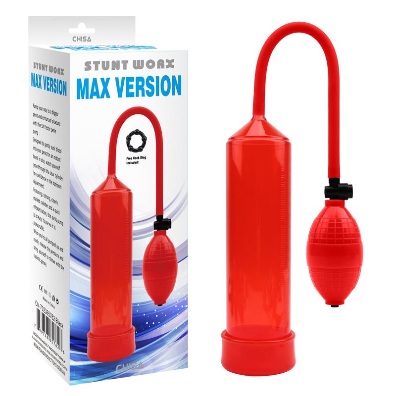 Bomba De Succion Para El Pene Max Version Rojo