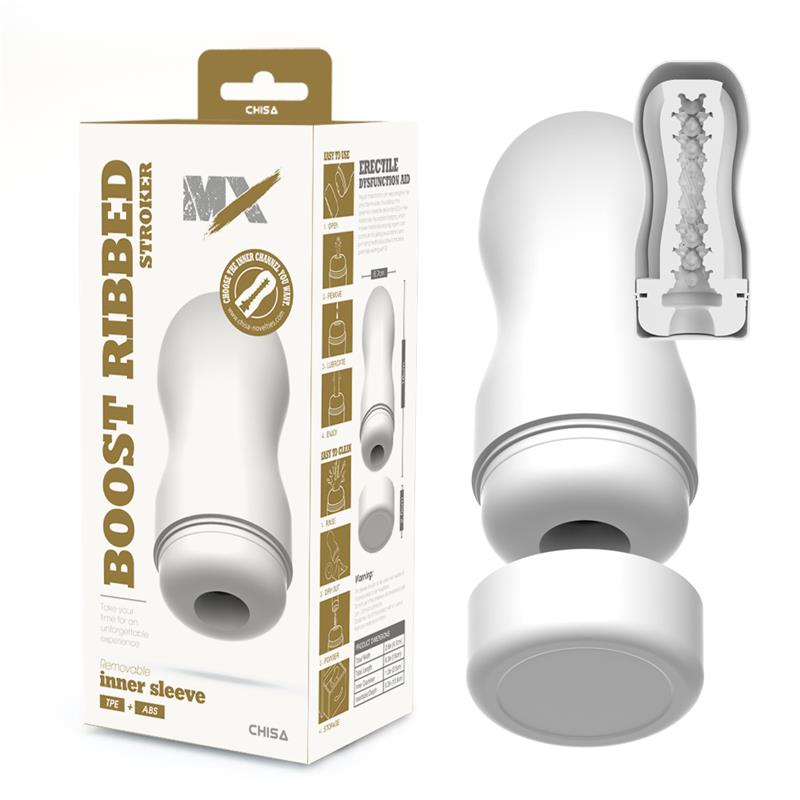 Boost Ribbed Stroker Masturbador Masculino