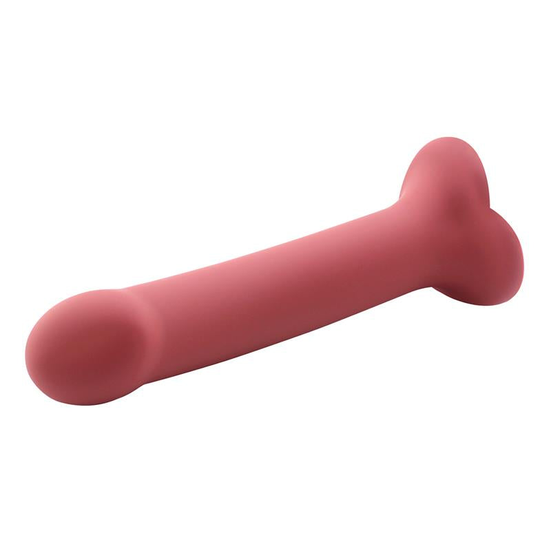Dildo Bouncy  Silicona Líquida Hiper Flexible 6.5 - 16.5 Cm Talla S Burgundy