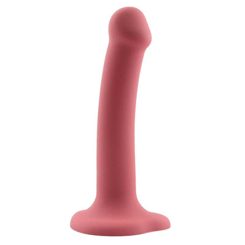 Dildo Bouncy  Silicona Líquida Hiper Flexible 6.5 - 16.5 Cm Talla S Burgundy