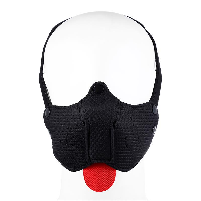 Bozal De Perro De Neopreno Desmontable Ajustable Negro