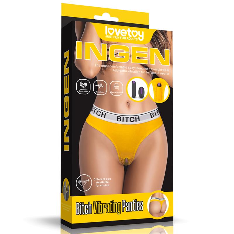 Braguita Abierta Con Bala Vibradora Y Control Remoto Talla S
