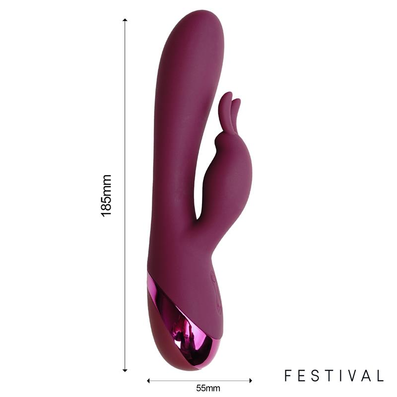 Vibrador  Brole Usb Rojo