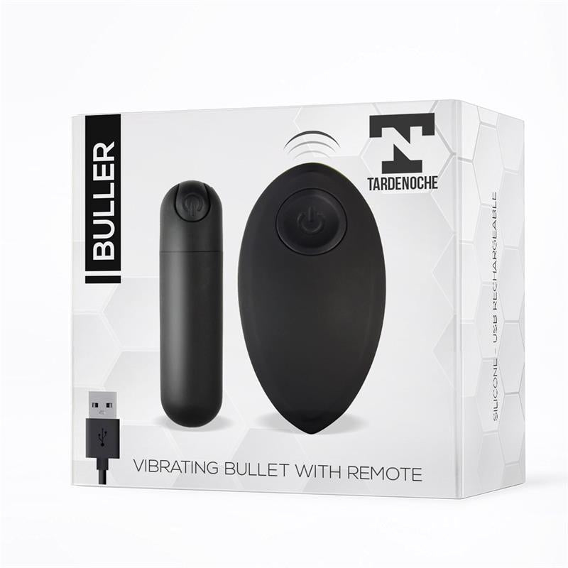 Buller Bala Vibradora Control Remoto Usb Negro