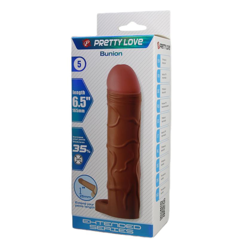 Pretty Love - Bunion Funda Para Pene Con Extensión De 2.5 Cm Mulato