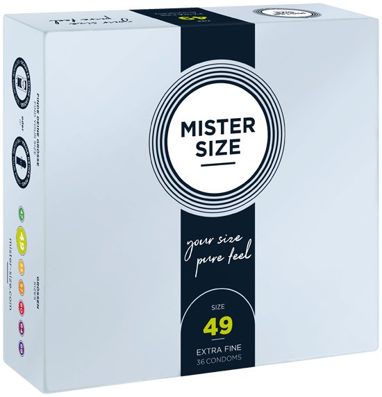 Mister Size - Preservativos Talla S 49 Mm (36 Unidades)