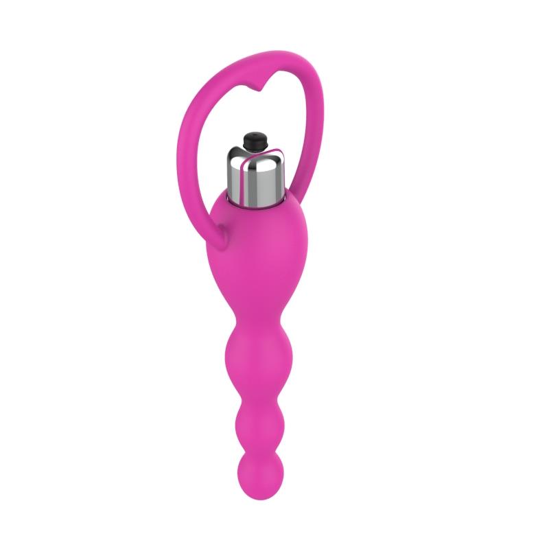 Cadena Anal Con Vibración Rosa