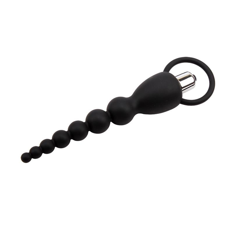 Cadena Anal Elite Power 19.5 Cm Silicona Negro