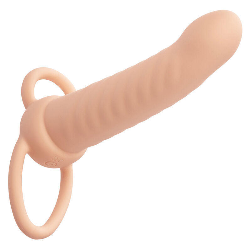 Calexotics - Maxx Doble Penetrador Acanalado 10 Vibraciones Natural