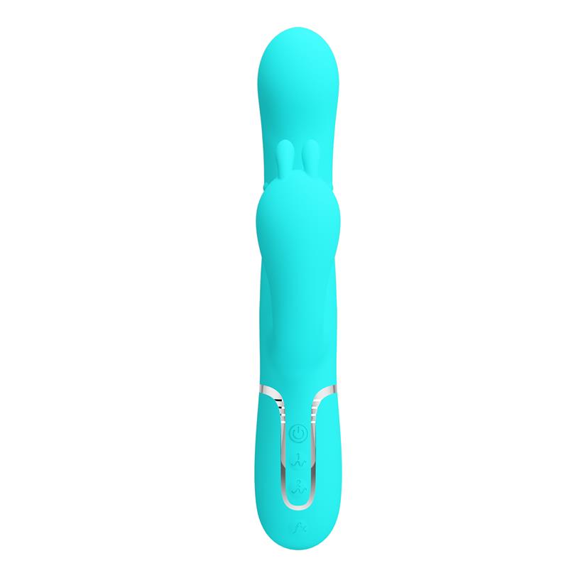 Pretty Love - Cammy Triple Vibrador Rabbit Multifunción 4 En 1 Azul