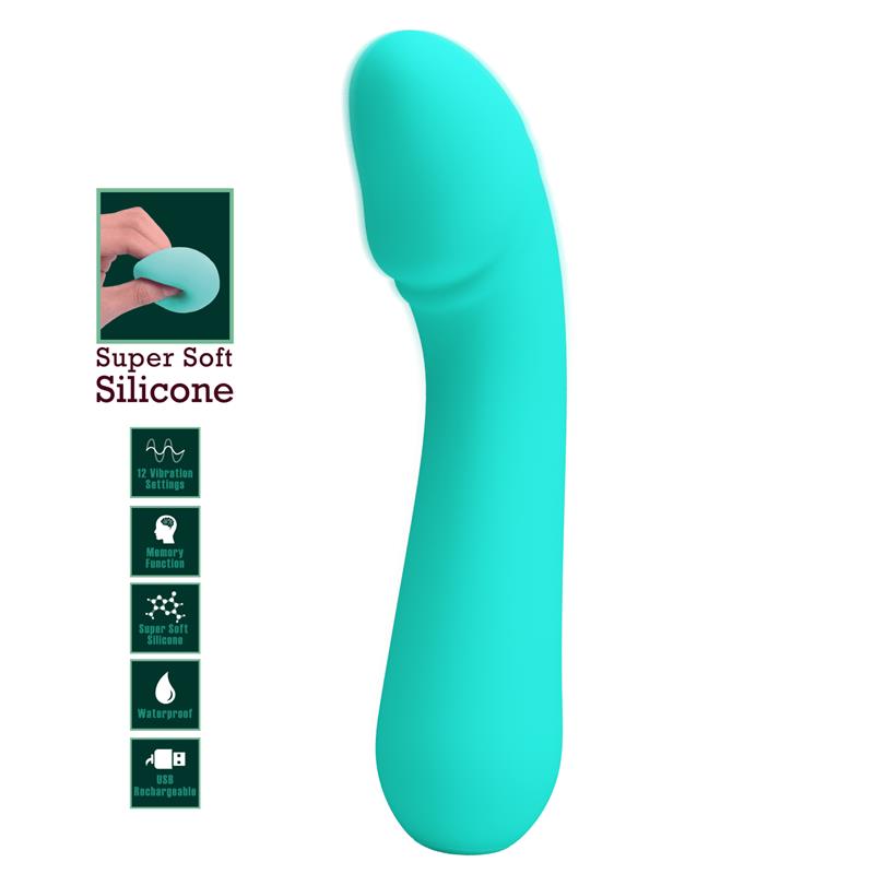 Pretty Love  Cetus Vibrador Recargable Verde Agua