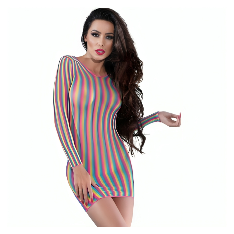 Chilirose - Cr 4334 Vestido Multicolor S/M