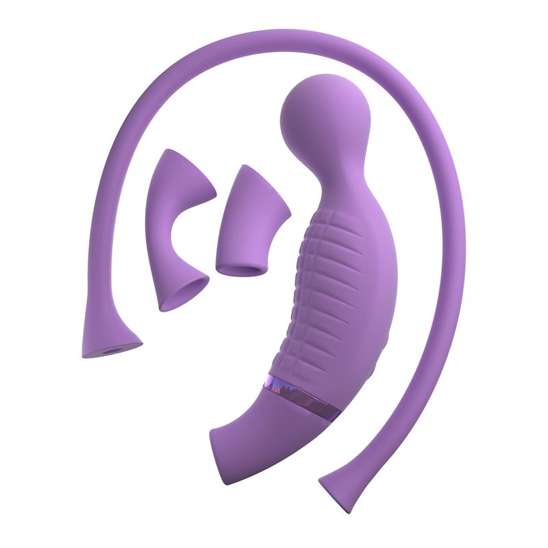 Vibrador Y Succionados Silicona Usb Climax-Her