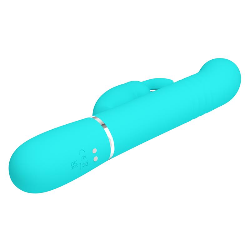Pretty Love - Vibrador Coale Rabbit Perlas Verde Agua