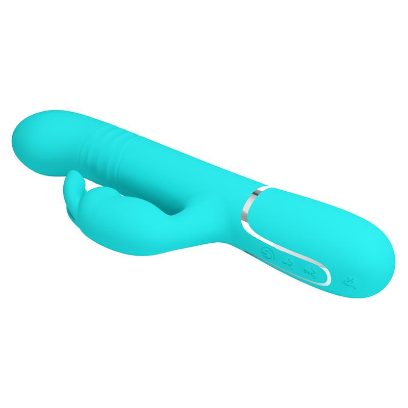 Pretty Love - Vibrador Coale Rabbit Perlas Verde Agua