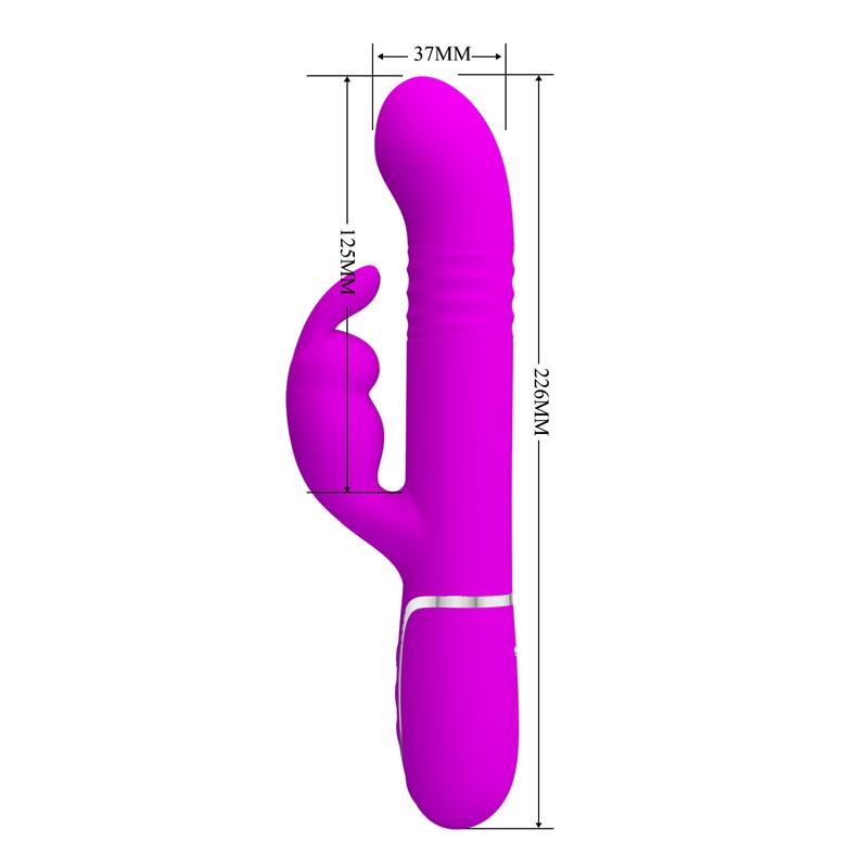 Pretty Love - Vibrador Coale Rabbit Perlas Violeta