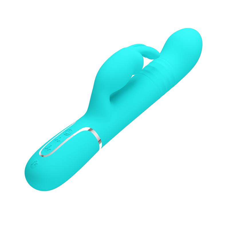 Pretty Love - Vibrador Coale Rabbit Perlas Verde Agua