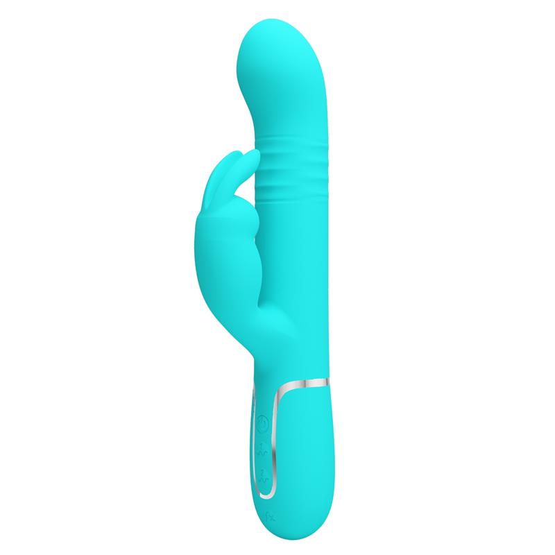 Pretty Love - Vibrador Coale Rabbit Perlas Verde Agua