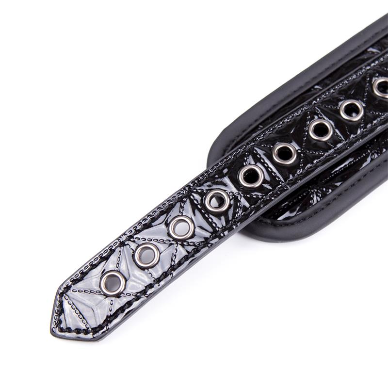 Collar Con Correa Sapphire Cuero Vegano