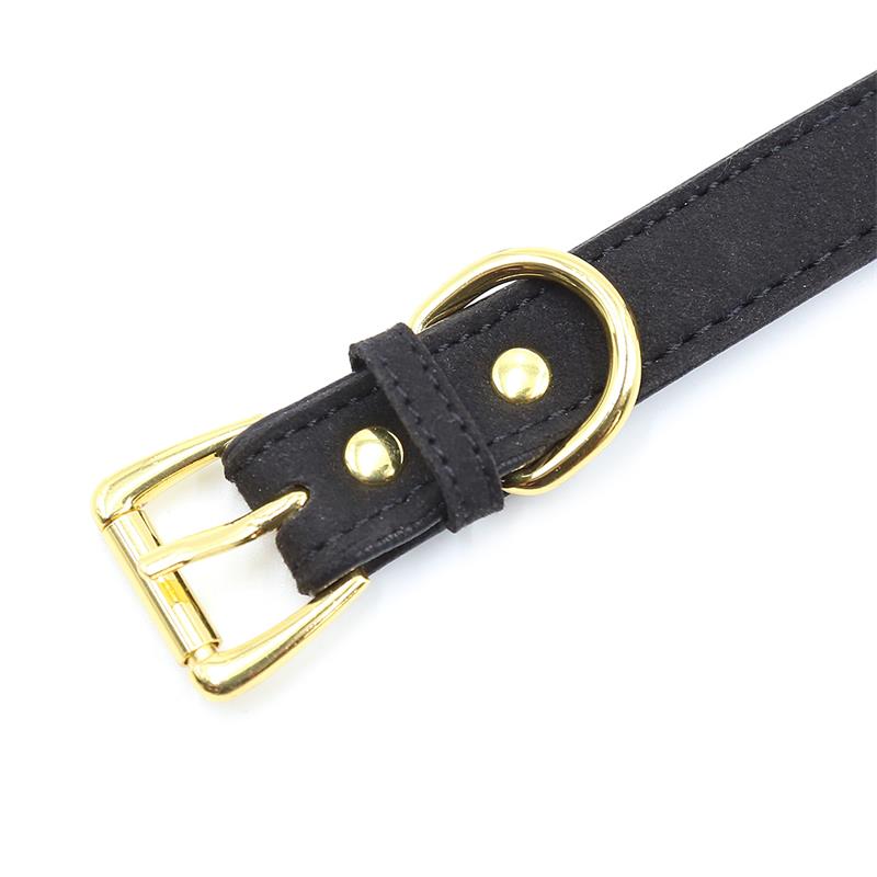 Collar Con Lazo Y Cascabel Negro