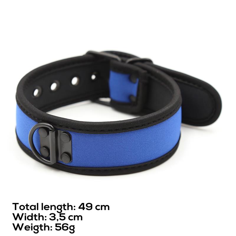 Collar De Neopreno Ajustable Azul