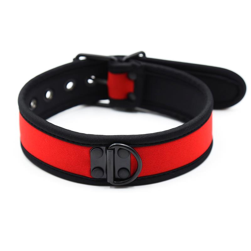 Collar De Neopreno Ajustable Rojo