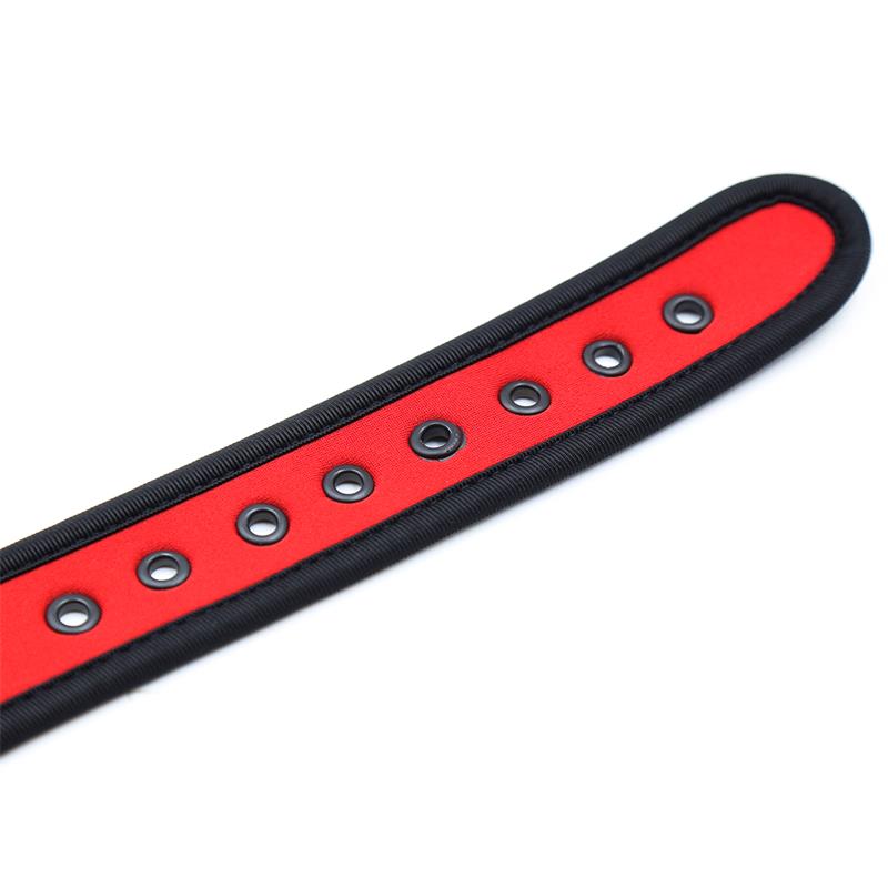 Collar De Neopreno Ajustable Rojo