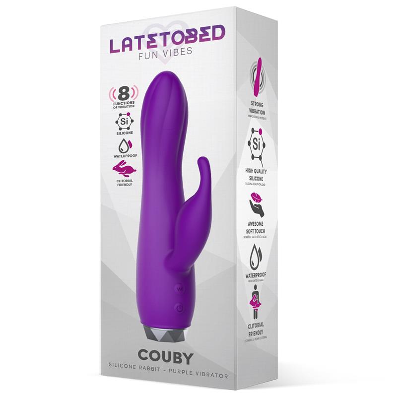 Vibrador Couby Silicone Rabbit Purple Vibrator
