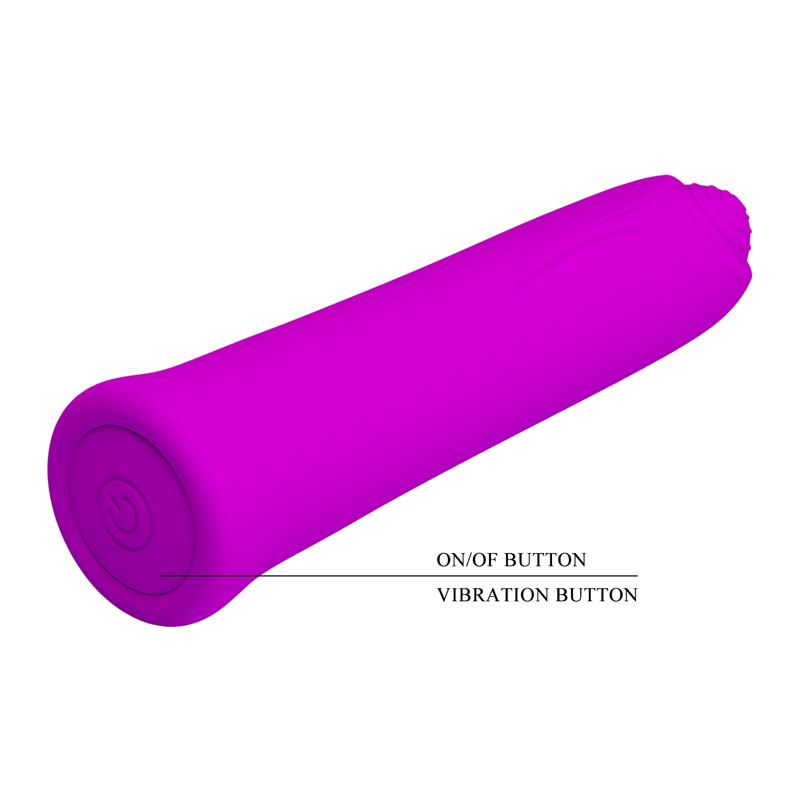 Pretty Love  Curtis Mini Vibrador Super Power 12 Vibraciones Silicona Violeta