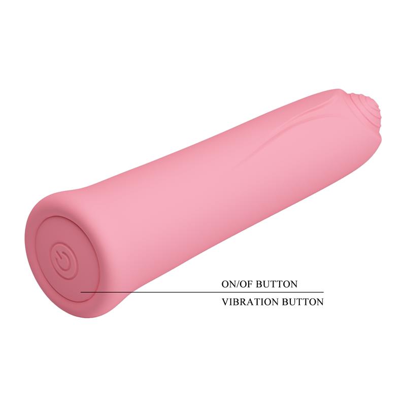 Pretty Love Curtis Mini Vibrador Super Power 12 Vibraciones Silicona Rosa