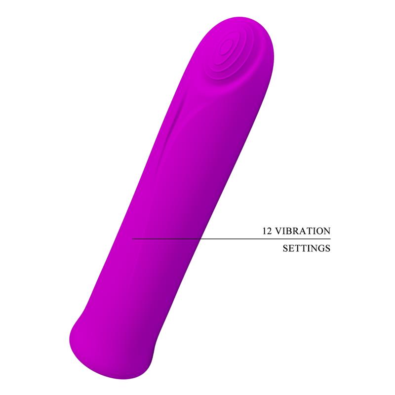 Pretty Love  Curtis Mini Vibrador Super Power 12 Vibraciones Silicona Violeta
