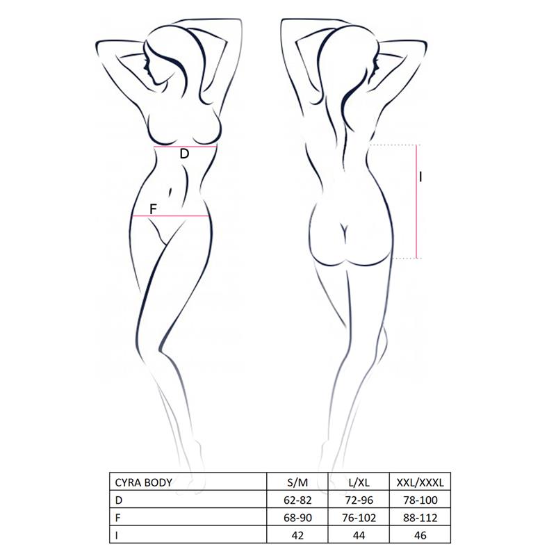 Body Cyra   Negro/Rojo Talla (Interno):S/M