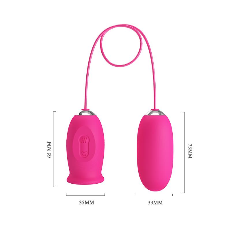 Pretty Love - Daisy Huevo Vibrador + Lengua Estimuladora De Clítoris Rosa