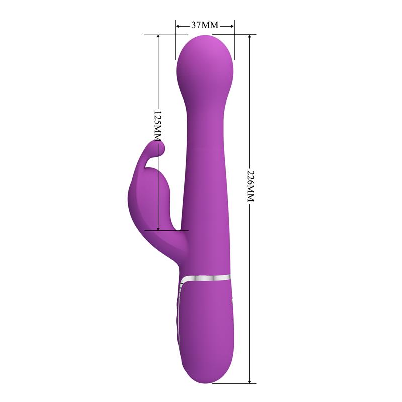 Pretty Love - Dejon Vibrador Rabbit Multifunción 3 En 1 Morado
