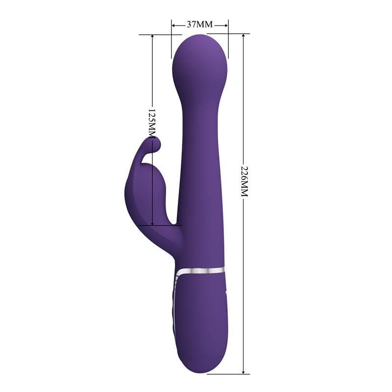 Pretty Love - Dejon Vibrador Rabbit 3 En 1 Multifunción Morado