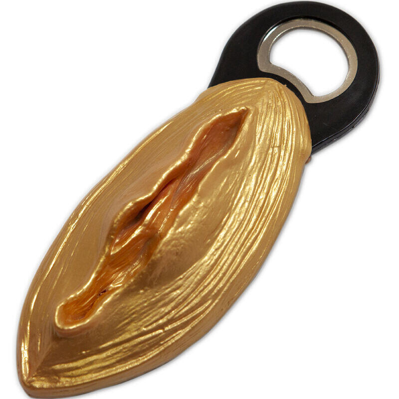 Diablo Picante - Abridor Con Forma Vagina Dorado