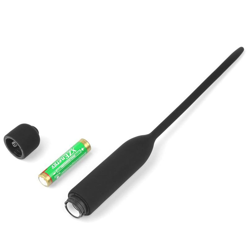 Dilatador De Uretra Con Vibración Negro