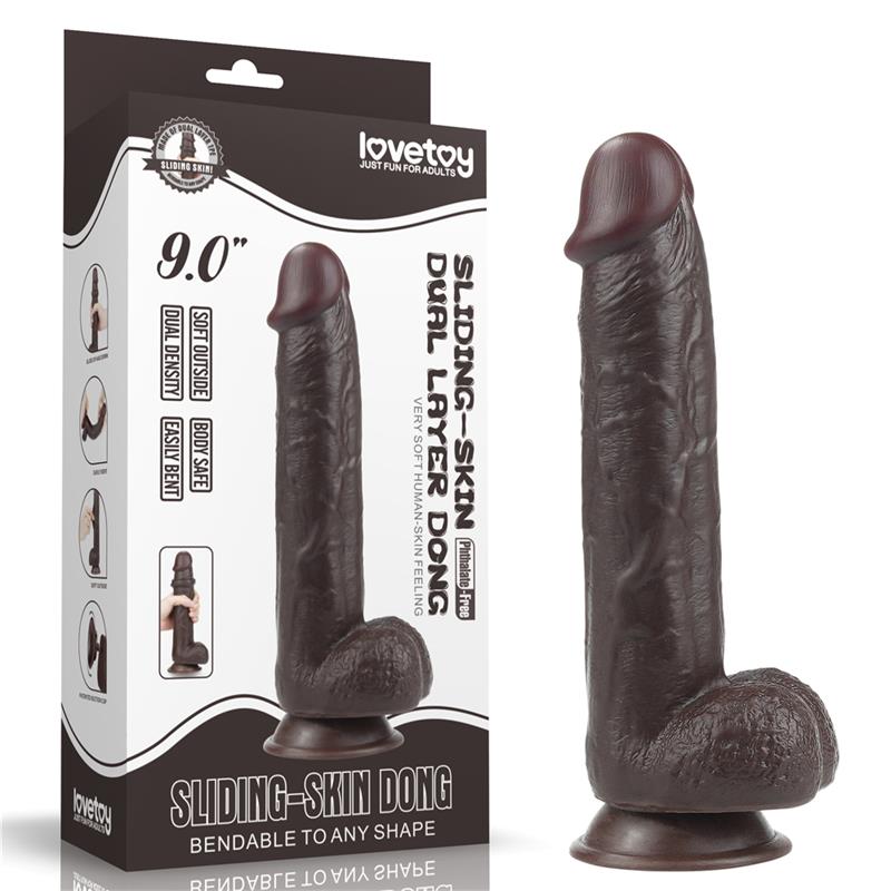 Dildo Sliding 9.5 Negro