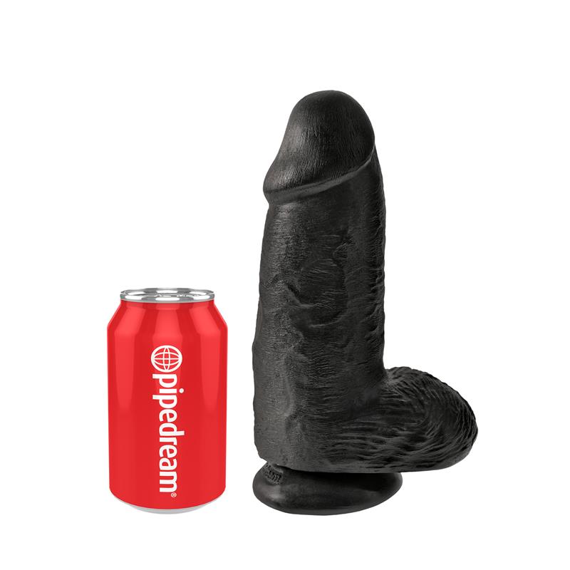 King Cock - Pene Realistico Chubby 23 Cm Negro