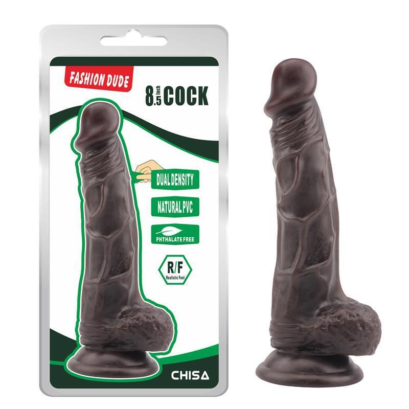 Dildo Dual Density Fashion Dude 21 X 4.1 Cm Marron