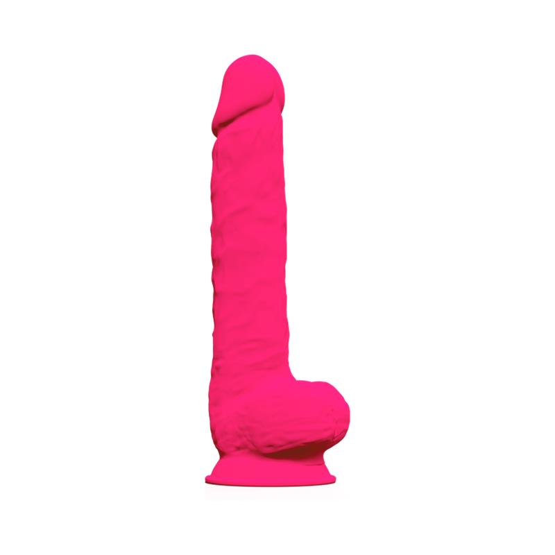 Silexd - Modelo 1 Pene Realistico Silicona Premium Silexpan Fucsia 38 Cm