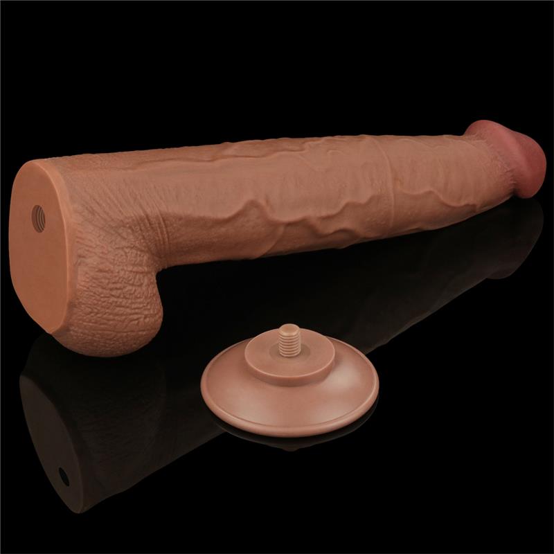 Dildo Dual Density Piel Deslizante 13.5