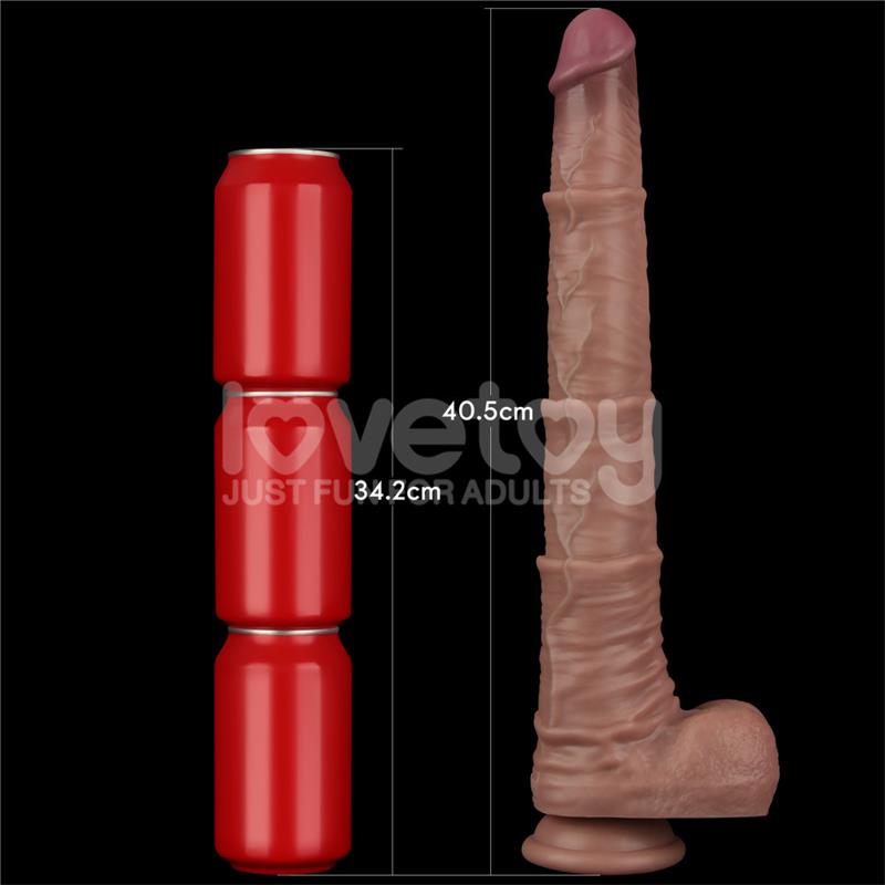 Dildo Dual Layered Articulable Xxl 16