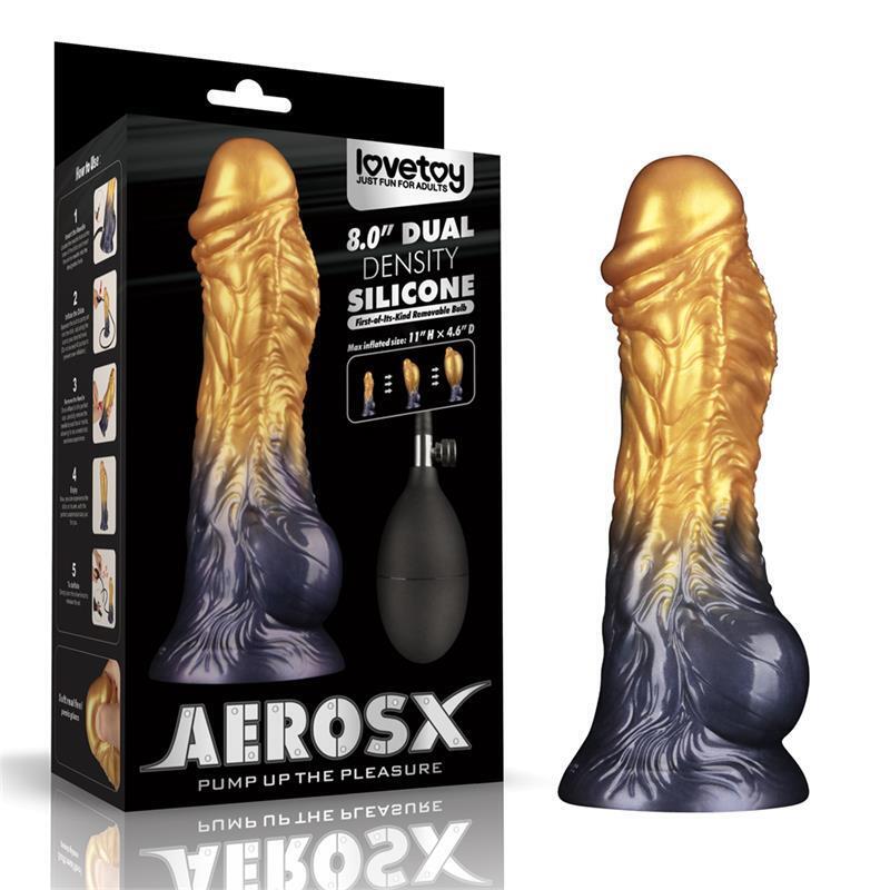 Dildo Inflable Silicona Dual Density 8