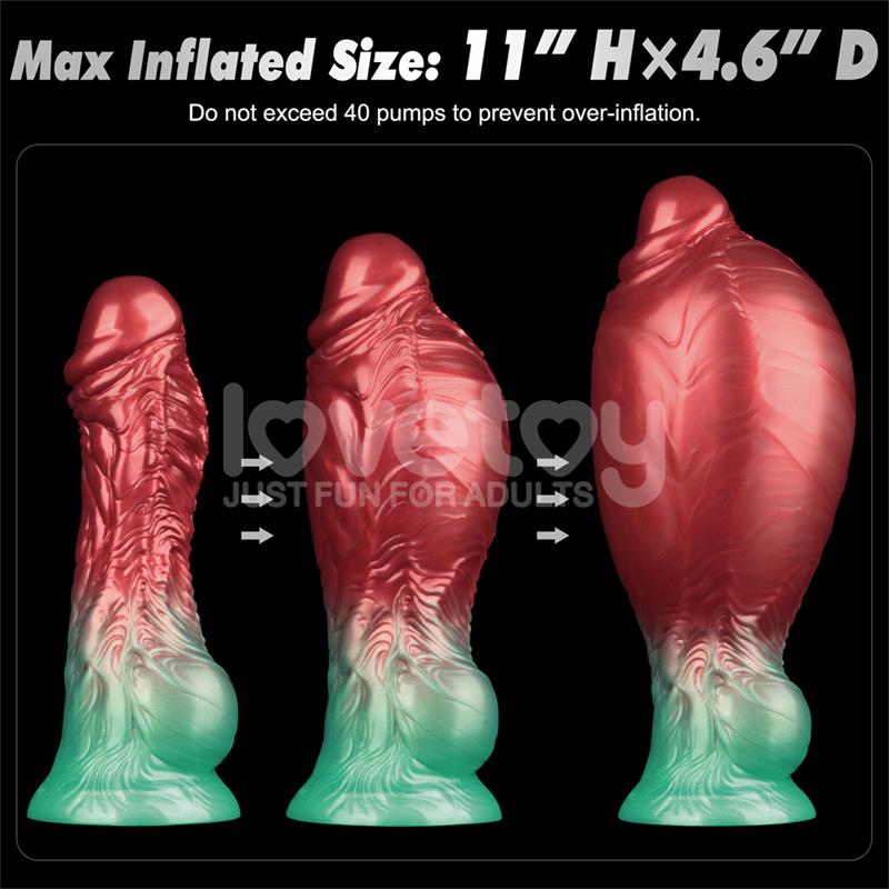 Dildo Inflable Silicona Dual Density 8